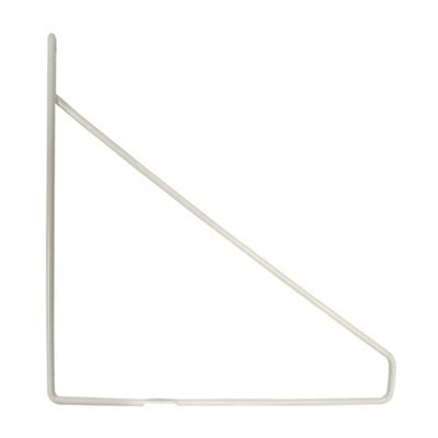 Goodhome Arama White Steel Hairpin Shelving Bracket (H)210Mm (D)210Mm