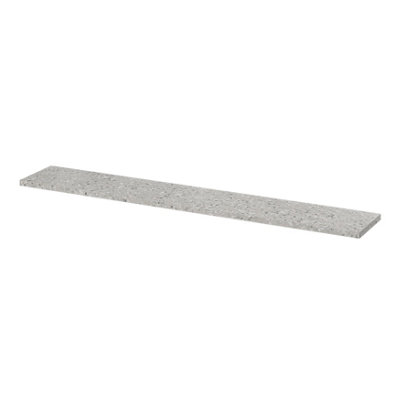 Goodhome Rigga Modular Terrazzo Grey Oak Effect Rectangular Floating Shelf (L)118Cm X (D)19Cm