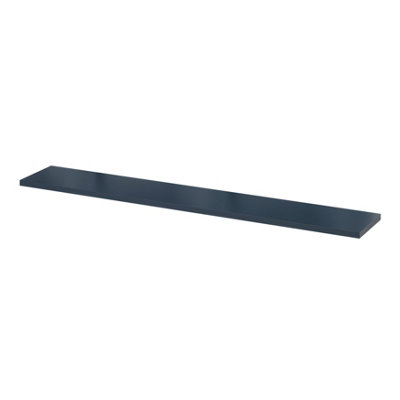 Goodhome Rigga Modular Navy Blue Timber Rectangular Floating Shelf (L)118Cm X (D)19Cm