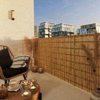 Klikstrom Cane Natural Bamboo Garden Screen (H)1M (W)3M
