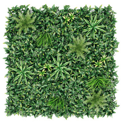 Klikstrom Vertical Square Artificial Plant Wall, (H)1M (W)1M