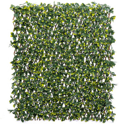 Klikstrom Extensible Fence With Bayberry Leaves Square Artificial Plant Wall, (H)1M (W)2M