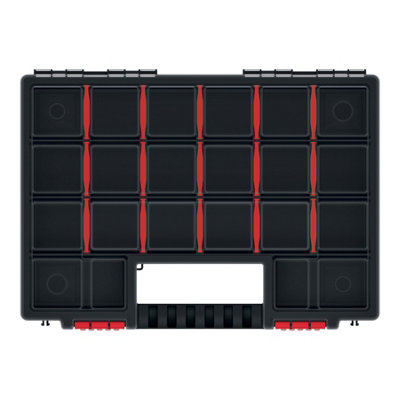 Performance Power Black Compartment Organiser Case With 20 Compartments