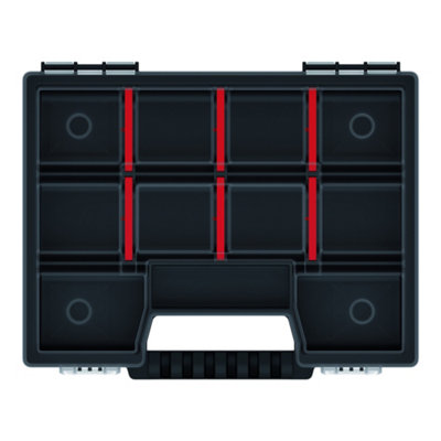 Performance Power Black Compartment Organiser Case With 11 Compartments