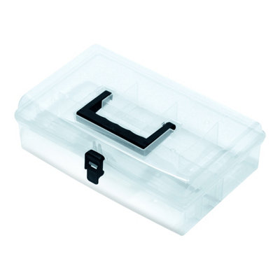Performance Power Transparent Medium Compartment Organiser Case With 5 Compartments
