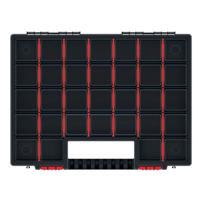 Performance Power Black Compartment Organiser Case With 30 Compartments