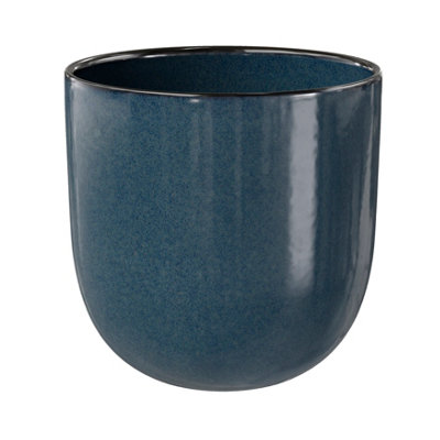 Goodhome Boann Gloss Blue Reactive Glaze Effect Ceramic Tumbler