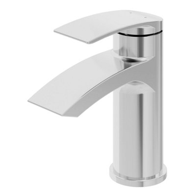 Goodhome Kariya Medium Chrome Effect Basin Mixer Tap