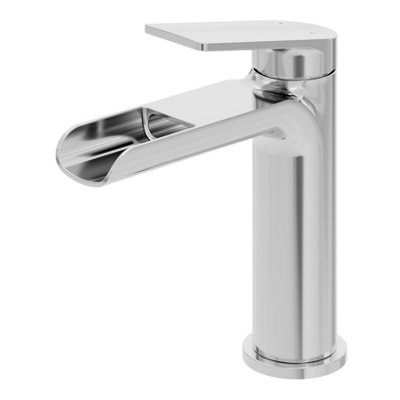 Goodhome Ajeeta Medium Chrome Effect Round Basin Mixer Tap