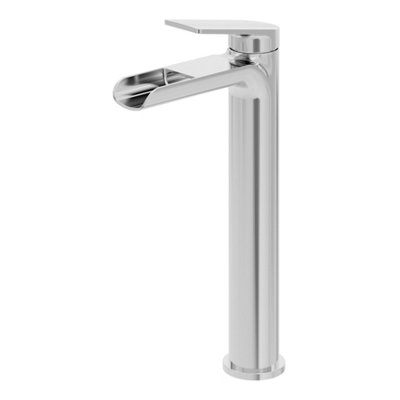Goodhome Ajeeta Tall Chrome Effect Round Basin Mixer Tap