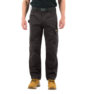 Site Sember Black Men's Multi-Pocket Trousers, W34" L30"