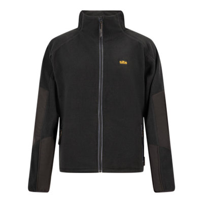 Site Karker Black Fleece Jacket Large