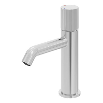 Goodhome Levanna Medium Chrome Effect Round Basin Mixer Tap
