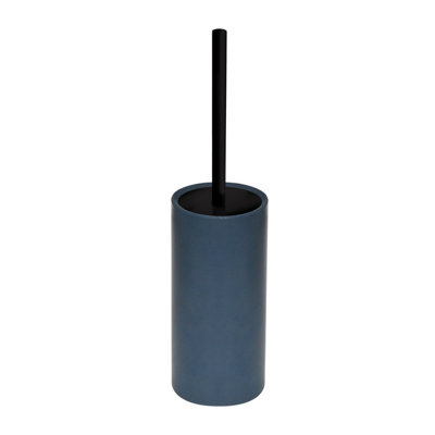 Goodhome Lassane Matt Midnight Blue Ceramic Toilet Brush & Holder