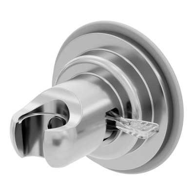 Goodhome Gloss Chrome Effect Adhesive Wall-Mounted Shower Head Holder