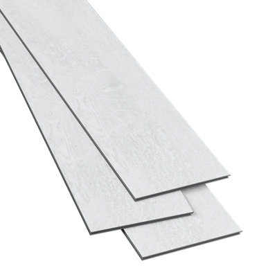 Goodhome Mambo Gladstone White Natural Wood Effect Synchronic Click Vinyl Plank Sample