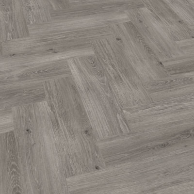 Goodhome Mambo Lulea Grey Natural Wood Effect Synchronic Click Vinyl Plank Sample
