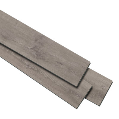 Goodhome Mambo Light Grey Natural Wood Effect Synchronic Click Vinyl Plank Sample