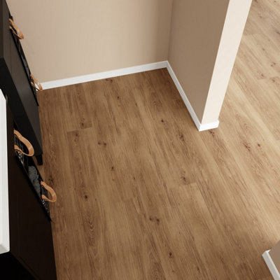 Goodhome Mambo Skara Natural Rustic Wood Effect Synchronised Click Vinyl Planks, 2.17M²