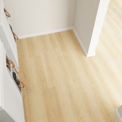 Goodhome Mambo Lulea Light Natural Wood Effect Synchronised Click Vinyl Planks, 2.17M²