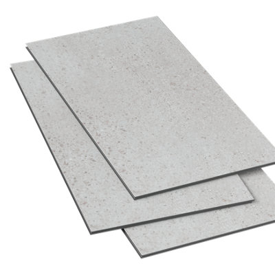Goodhome Mambo Grey Granite Stone Effect Textured Click Vinyl Tile Sample