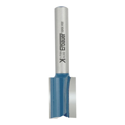 Erbauer 6.35Mm ¼" Shank Steel & Tungsten Carbide Straight Router Cutter (Dia)12.7Mm (L)50.8Mm