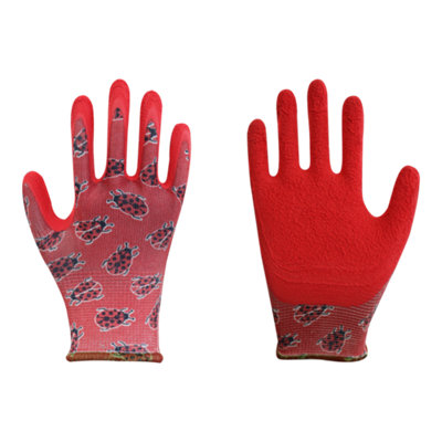 Verve Latex Red Children's Gardening Gloves Small (4-6 Years), Pair