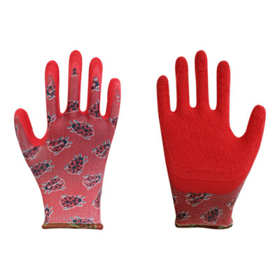 Verve Latex Red Children's Gardening Gloves Small (7-9 Years), Pair