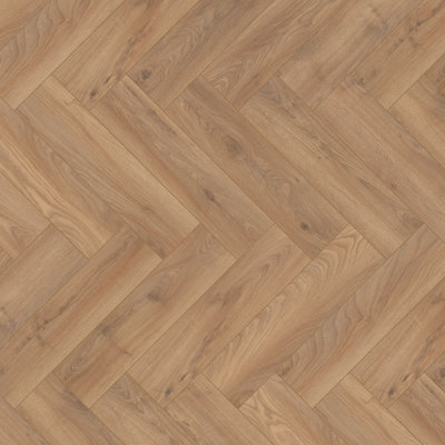 Goodhome Chesterfield Light Oak Natural Oak Effect Synchronic Laminate Plank Sample