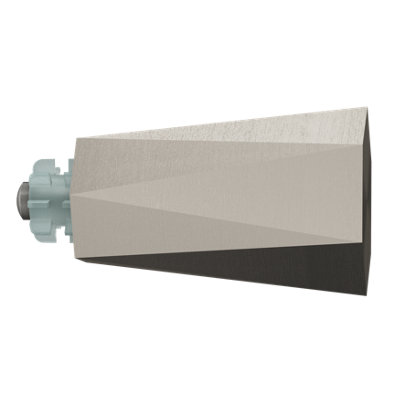 Goodhome Athens Brushed Grey Nickel Effect Metal & Plastic Curtain Pole Finial (Dia)19Mm