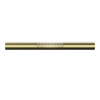 Goodhome Elasa Satin Brass Effect Metal Clip Bay Bend, (L)220Mm (Dia)19Mm