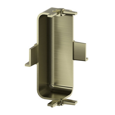 Goodhome Caraway Innovo Gloss Brass Effect Drawer Inner Corner