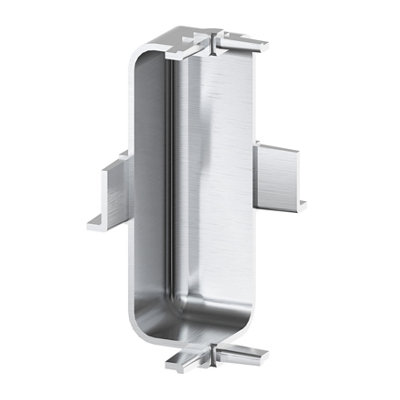 Goodhome Caraway Innovo Satin Silver Effect Drawer Inner Corner
