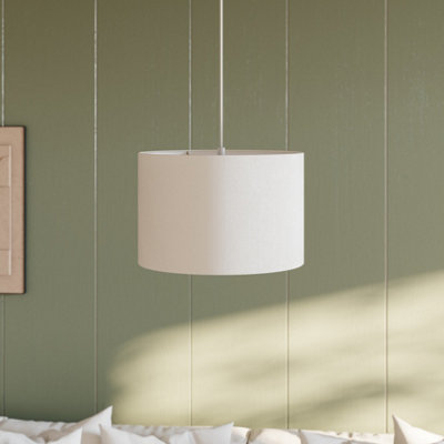 Goodhome Kpezin White Round Lamp Shade (D)30Cm