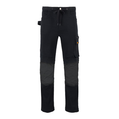 Site Dunnell Black Men's Multi-Pocket Trousers, W38" L32"