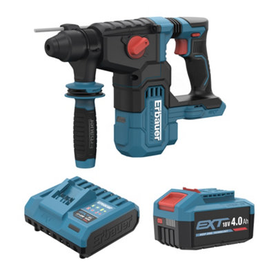Erbauer 18V Li-Ion Ext Keep Cool Brushless V2 Cordless Sds+ Drill (1 X 4Ah) Eri1078sds