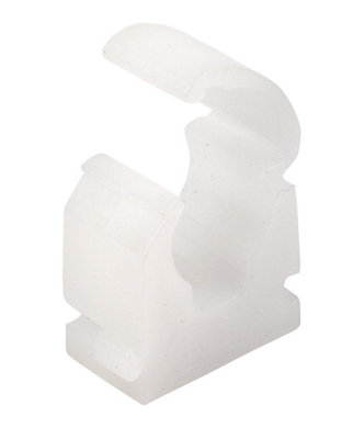 Talon Natural Plastic Hinge Clip Hinged Clip (Dia)15Mm, Pack Of 100