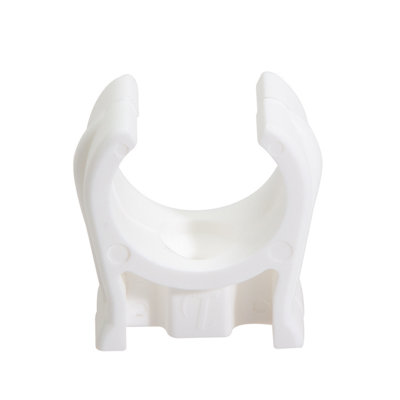 Talon White Plastic Snap Lid Clip (Dia)15Mm, Pack Of 10