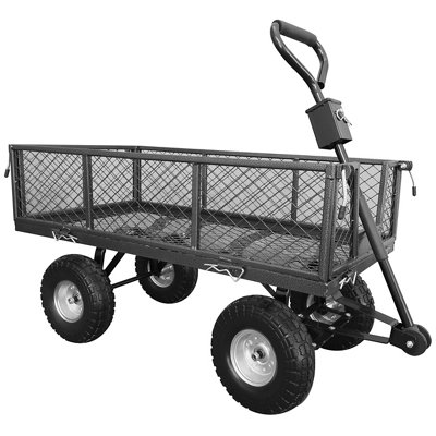 Handy THGT Garden 200KG Trolley - Size: 106 x 56 x 14cm - Grey - The Handy - Wilko