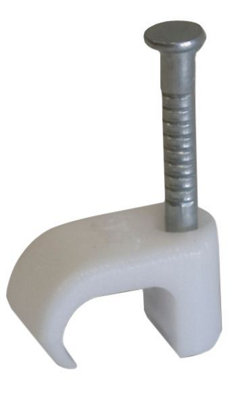 Corelectric White 4.5Mm Cable Clip Pack Of 20