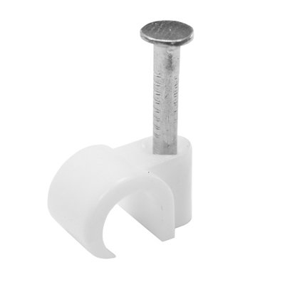 Corelectric White 7Mm Cable Clip Pack Of 20