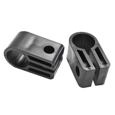 Corelectric Black 18Mm Plastic Cable Cleat, Pack Of 25