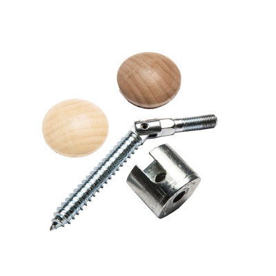 B&Q Universal 4 Piece Handrail Fixing Kit, (L)140Mm (H)50Mm