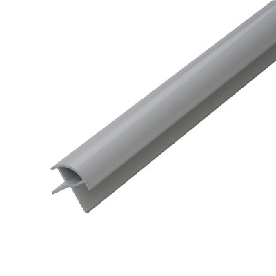 Splashwall Laminate Panel External Corner Joint (L)2420Mm (T)11Mm - White