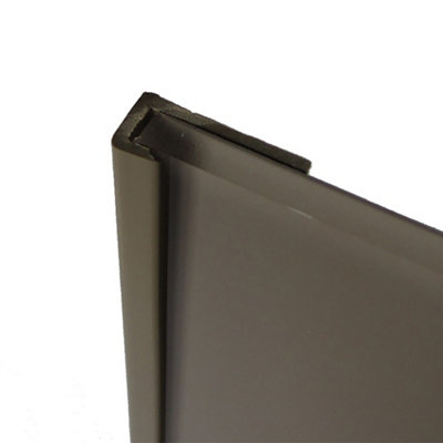 Splashwall Composite Panel End Cap (L)2440Mm (T)4Mm - Hessian
