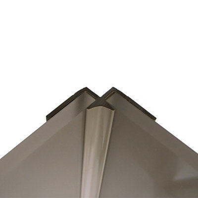 Splashwall Composite Panel Internal Corner Joint (L)2440Mm (T)4Mm - Hessian