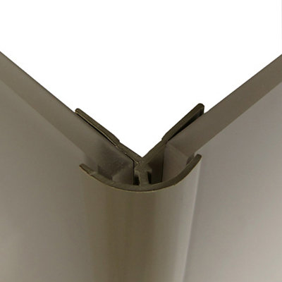 Splashwall Composite Panel External Corner Joint (L)2440Mm (T)4Mm - Hessian