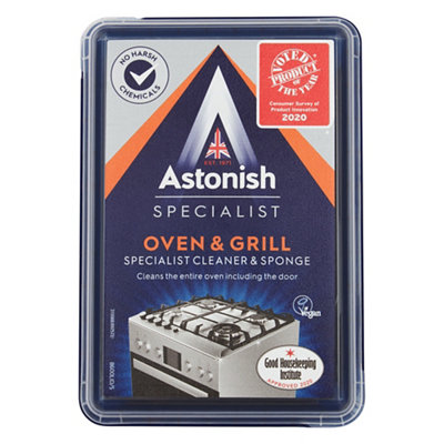 Astonish Specialist Sponge + Kitchen Oven & Grill Paste Cleaner, 250G