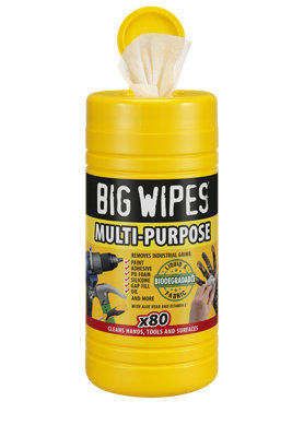 Big Wipes Unscented Cleaning Wipes, Pack Of 80
