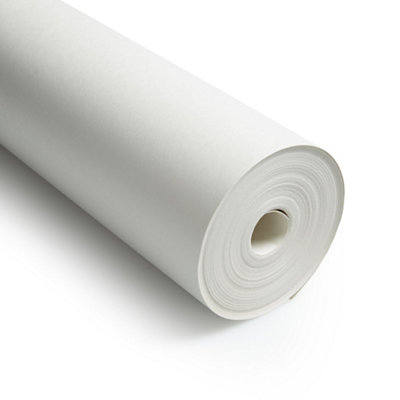 Erfurt White Smooth 1400 Grade Lining Paper (L)20M (W)53Cm